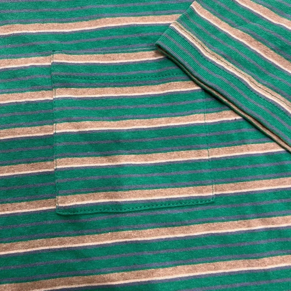 NWT Hundred Pieces Oversize Organic Cotton Striped T-shirt | Green - Picture 7 of 7